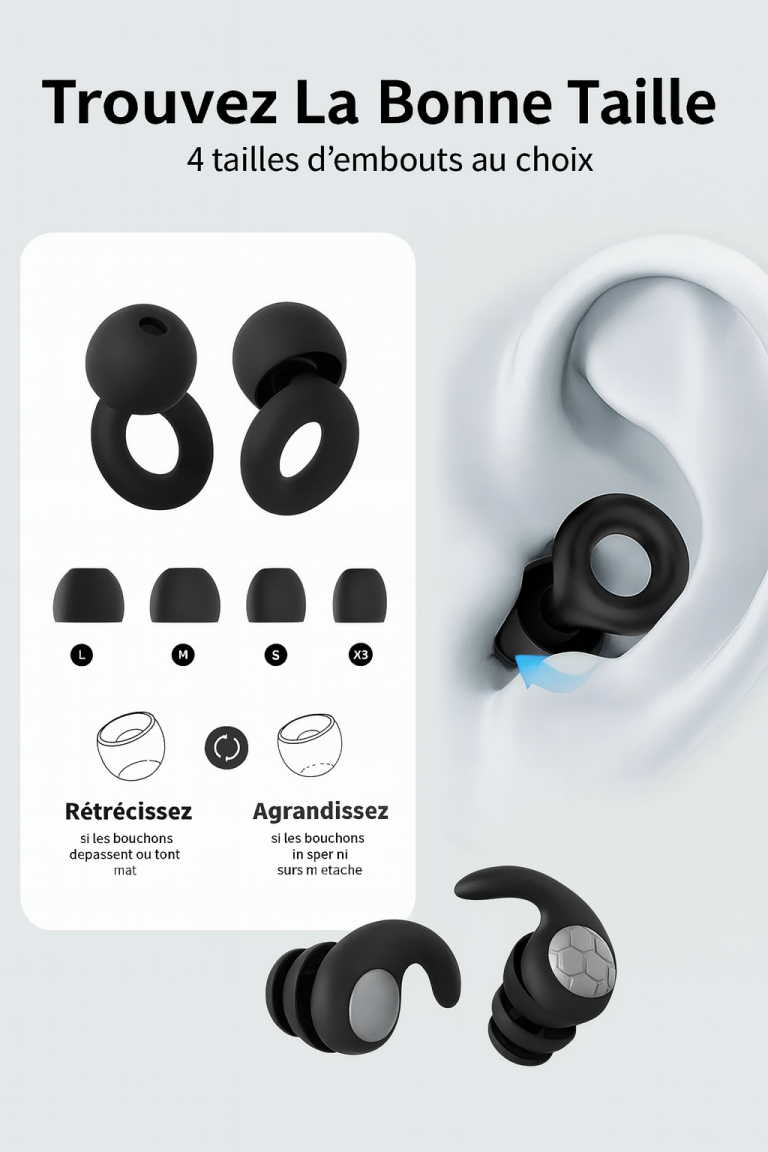 bouchons d’oreilles en silicone