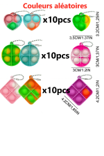 Lot de 30 Mini Pop Fidget