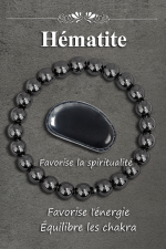 Lot de 3 Bracelets élastiques en pierres naturelles 8 mm – Hématite(A1) – Image 3