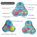 Fidget Pad 10 en 1 – Pack Jouet Anti-Stress Polyvalent-Bleu – Image 4