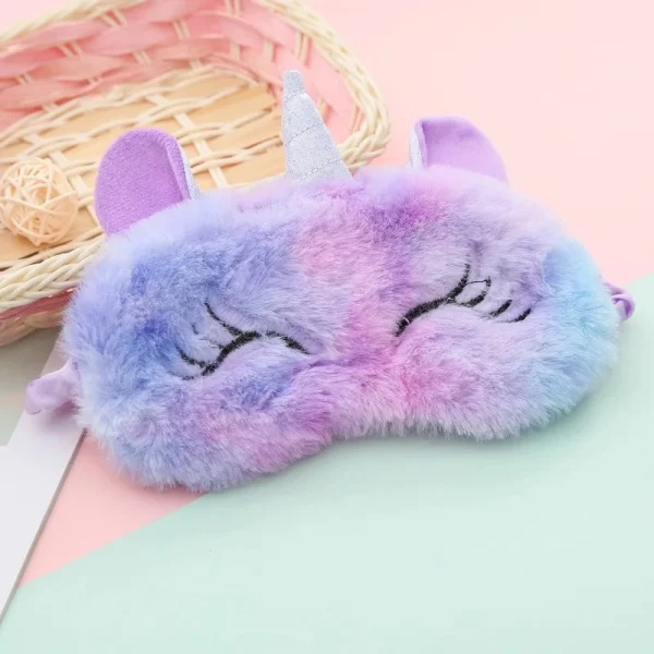 1 masques de sommeil dessin animé enfants – Voyage et cadeau anime (B)