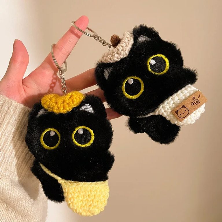 peluche chat noir