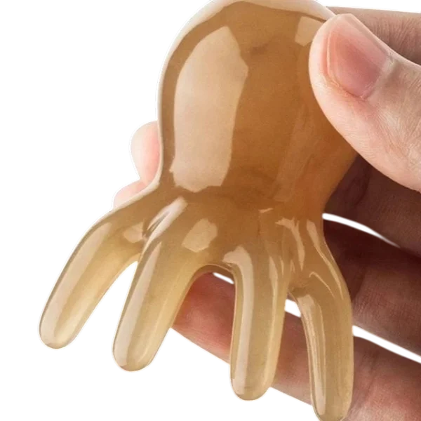 Peigne de Massage Méridien – Stimulation Cuir Chevelu et Points d’Acupuncture