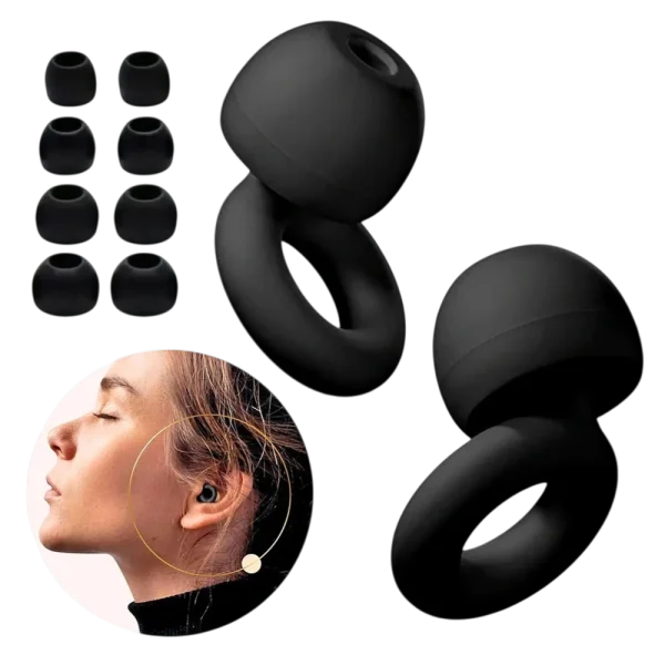 Bouchons d’oreilles en silicone – Natation & Sommeil, réduction du bruit