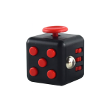 Cube anti-stress – Jouet de décompression Fidget, format poche-noir