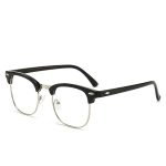Lunettes rétro Noir Argent