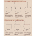 Bol chantant en cristal 8", Note B/G – Chakra au Quartz givré pour méditation et Yoga (Vert) – Image 5