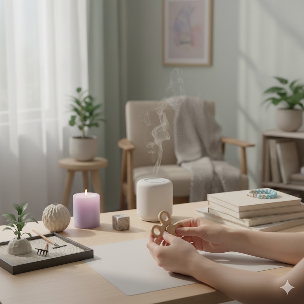 Handspinner autisme outil d'apaisement concentration