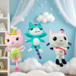 Peluche Mercat de Gabby’s Dollhouse – Chat Sourire Ultra Doux, Version Voiture Câline – Image 4