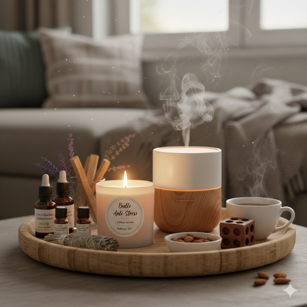 La lumière et l'ambiance olfactive