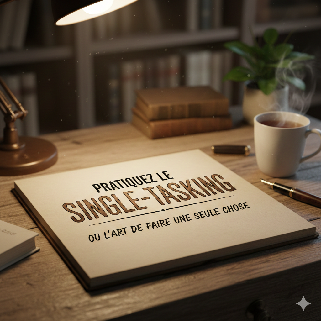 Pratiquez Single-Tasking l'art faire seule chose