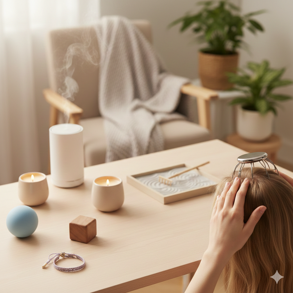 masser le cuir chevelu réduit le stress