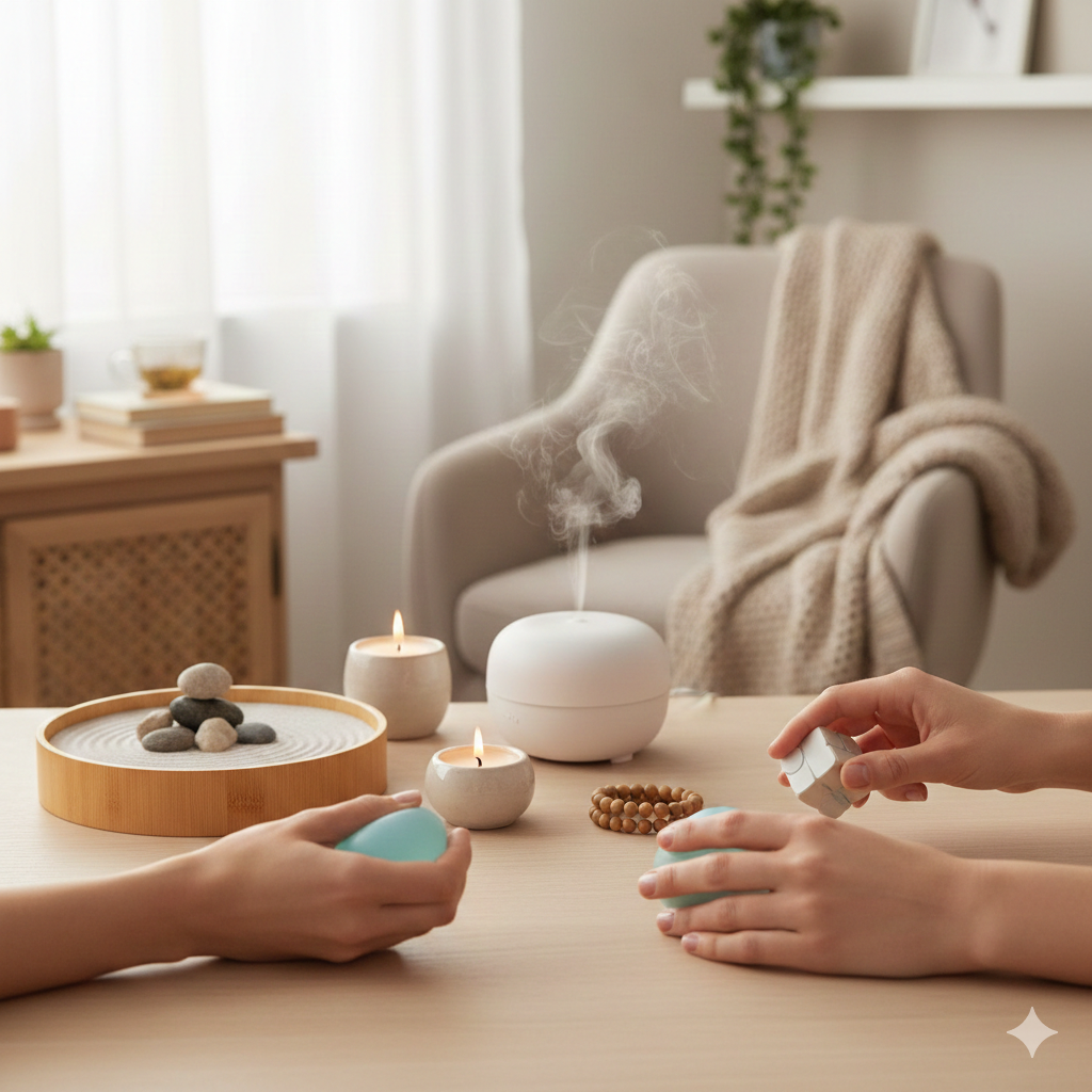 objets indispensables routine anti-stress